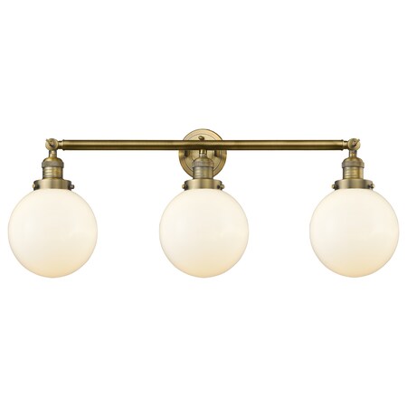 Innovations Lighting 3 Light Vintage Dimmable Led Adjustable Bathroom Fixture 205-BB-S-G201-8-LED